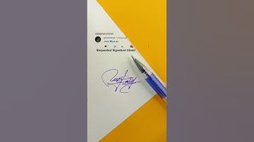 Ubaid Signature Design | How To Sign the Letter U #shorts