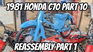 1981 Honda C70 Super Cub Restoration - Part 10 - Reassembly Part 1