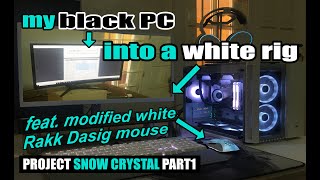 Corsair Crystal 280x - From Black to White Rig feat. Rakk Dasig White Mouse (Project Snow Crystal 1) screenshot 3