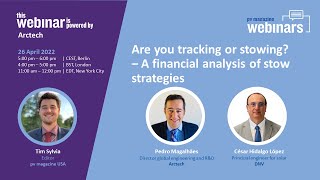 pv magazine Webinar | Are you tracking or stowing? – A financial analysis of stow strategies