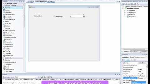 تعلم لغة سي شارب - Auto complete combo box