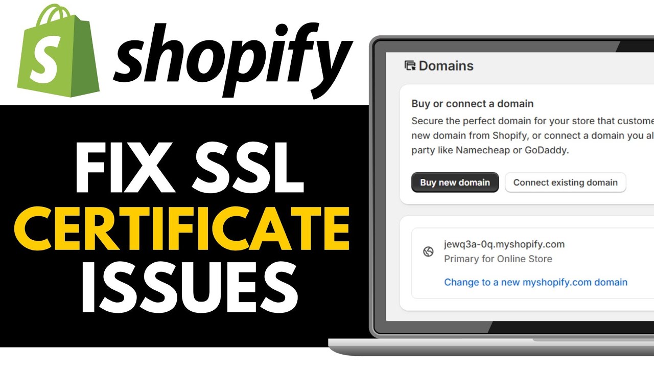 How to Fix SSL Certificate Issues in Shopify 2025 (EASILY) - YouTube