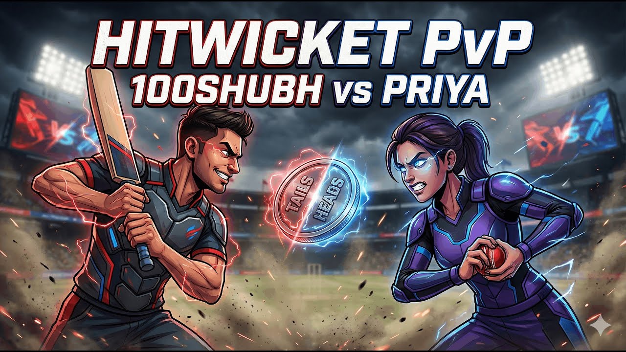 I Thought She Won 😰 | 100SHUBH vs PRIYA | Hitwicket PvP Gameplay 🏏🔥