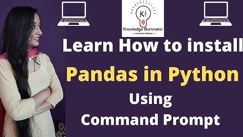How to  install pandas in python using command prompt ll Installation of pandas on Windows in Hindi