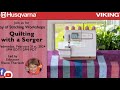 Quilting with a serger