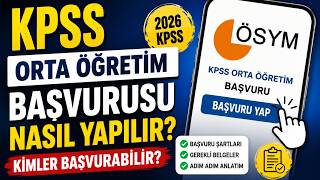 HOW TO APPLY FOR THE KPSS SECONDARY EDUCATION EXAM? WHERE TO APPLY?