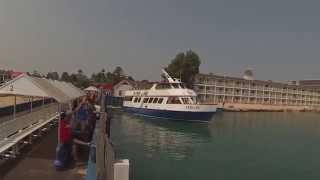 2014 Girl Scout, Mackinac Island Governor's Honor Guard Troop 609, Ferry Departure