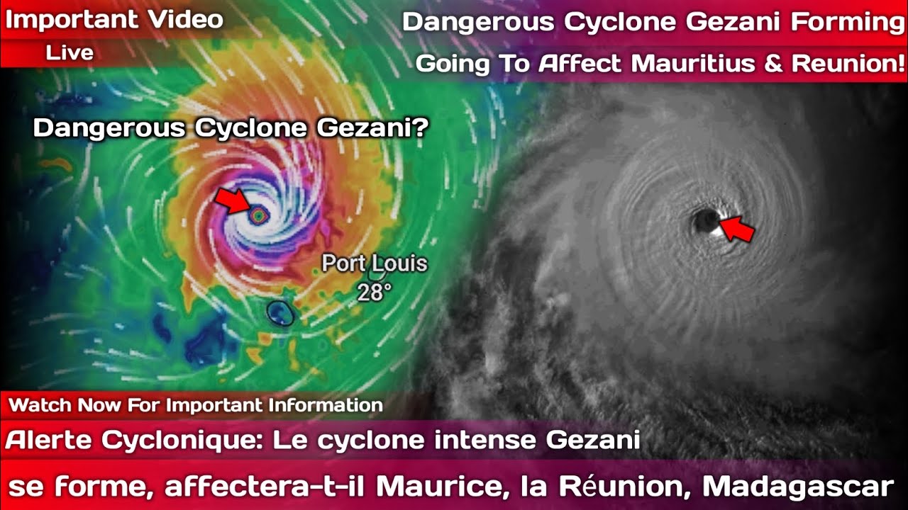 Alerte Cyclonique: Cyclone Intense Gezani se forme, affectera-t-il Maurice, La Réunion, Madagascar