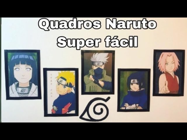 Quadro Naruto Arte Full Anime Poster Moldurado