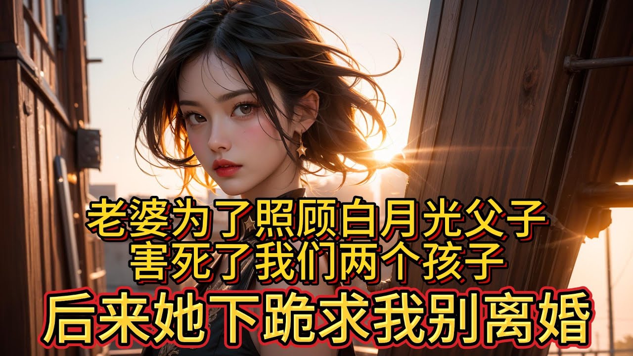 老婆为了照顾白月光父子，害死了我们两个孩子，后来她下跪求我别离婚。