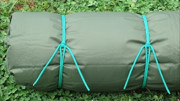 Best Knot to Tie up a Sleeping Bag - Bed Rolls - Tarp - Bushcraft Wilderness Tips - CBYS Tutorial