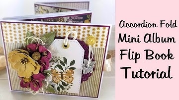 Accordion Folio Mini Album Flip Book Tutorial Polly