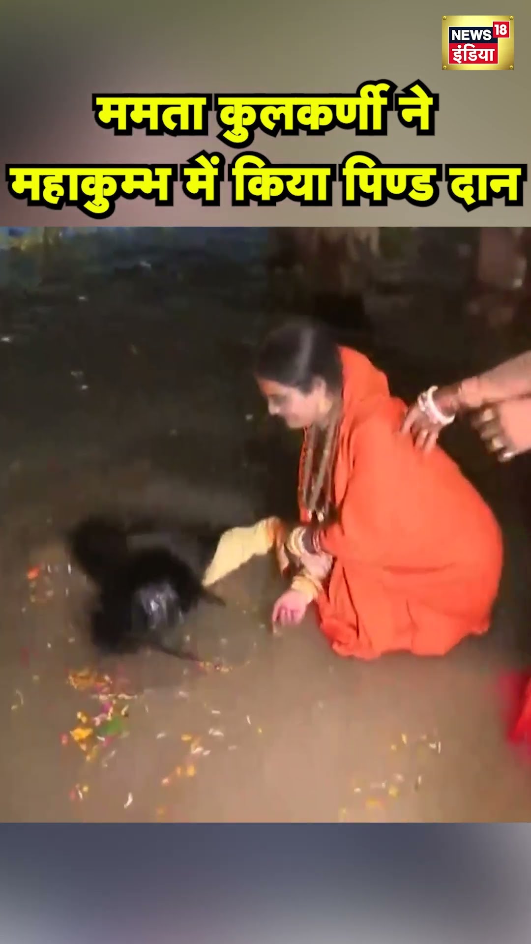 Mamta Kulkarni ने Prayagraj में किया पिण्ड दान | Mahakumbh 2025 | Sangam | N18S