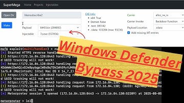 Cyber Security - Bypass Windows Defender with SuperMega Stealthy Shellcode Injector Backdoor