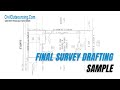 Final Survey Drafting Sample | Civil Engineering Outsourcing