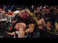 Triple h and brock lesnar clash during fight between mr mcmahon and paul heyman