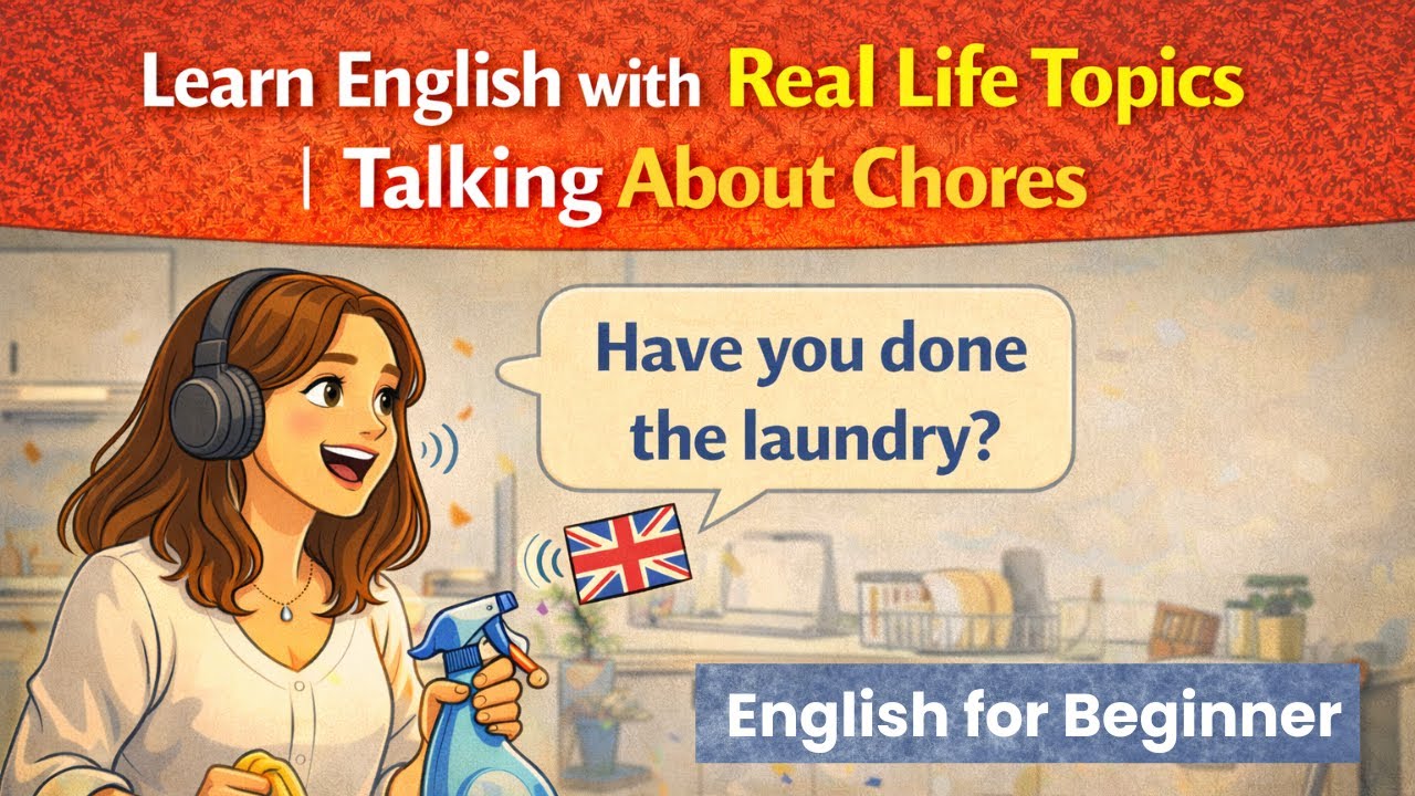 Real Life Topic Image Learn English with Real Life Topics | Talking About Chores - YouTube