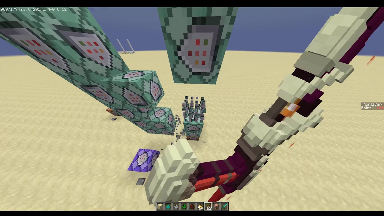 My random minecraft experiments #1? - Pretty inaccurate domination point from Hypixel warlords