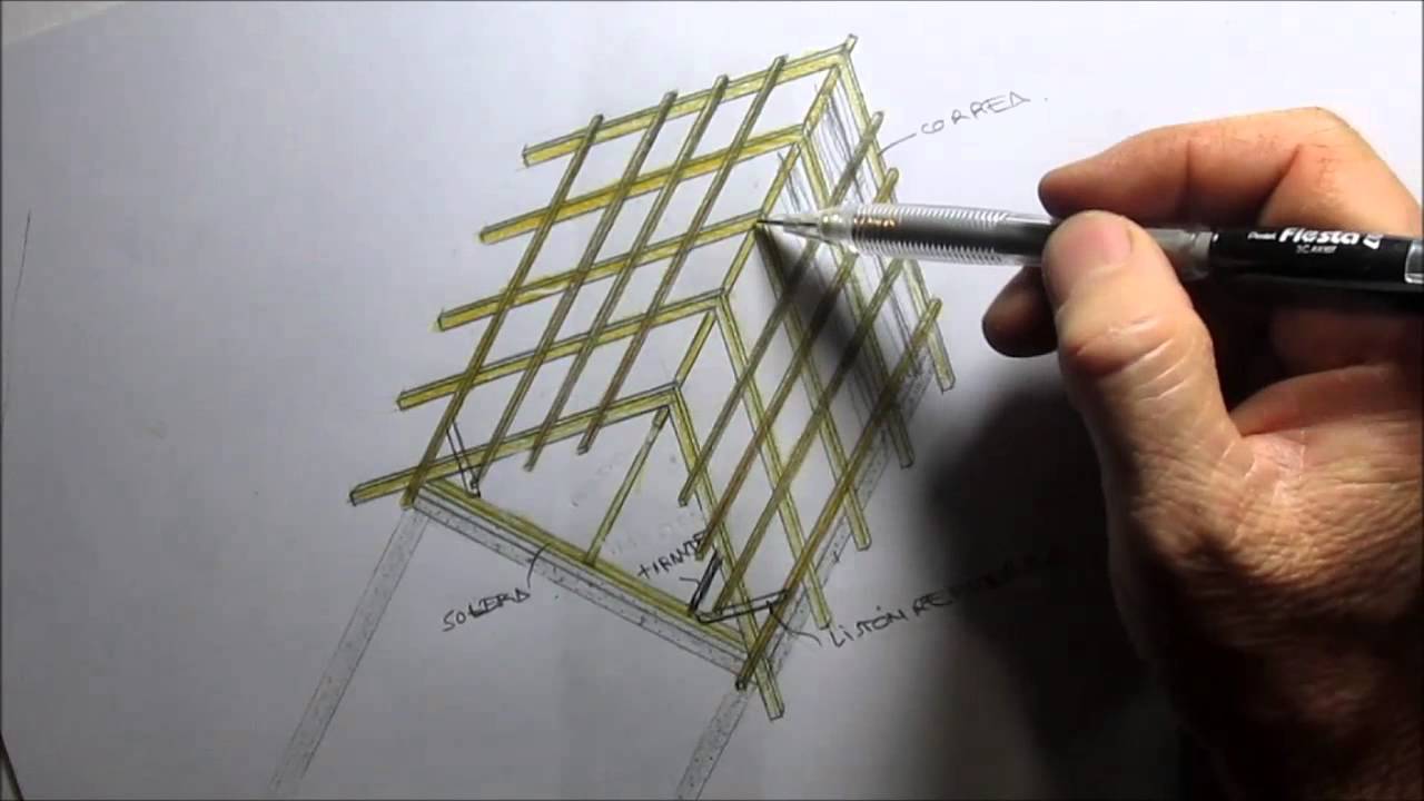 genio salón como eso ESTRUCTURA DE LA CUBIERTA. Tutoriales de arquitectura. - YouTube