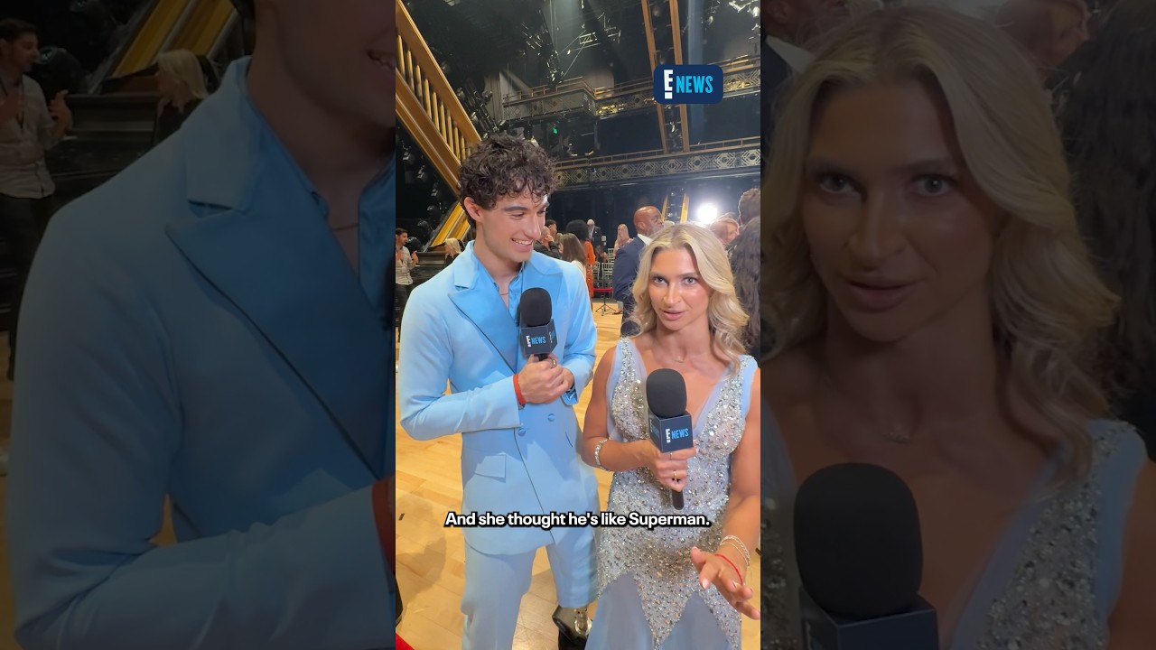 Daniella Karagach’s daughter’s nickname for Ezra Frech? Superman. ❤️ #DWTS