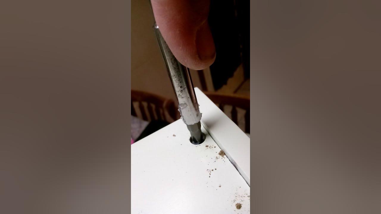 Wood Screw Won't Tighten. Easiest Fix. IKEA FIX FIXIT WOOD REPAIR