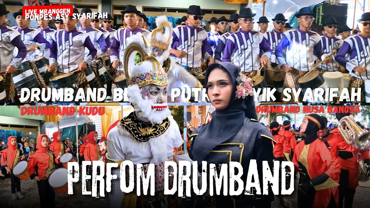 MENYALA‼️PENAMPILAN SPEKTAKULER PARA DRUMBAND KARNAVAL DI PONPES ASY SYARIFAH MRANGGEN