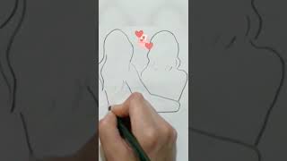 كيفية رسم صديقات سهل وبسيط مع أجمل الاغنية #رسم #drawing #رسومات #shortvideo