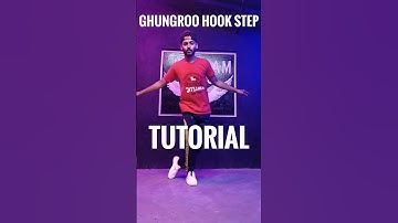 😍 Ghungroo Hook Step Tutorial 🔥 #shorts #ytshorts #shortsfeed #dance #tutorial