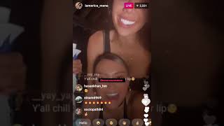 Erica Mena gets wild in the pool with her girlfriends with a busted lip Allegedly it's herpes
