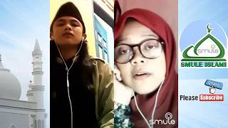 Lagi Viral di Smule Islami Santri Gondrong dan Cewek Suara Tinggi Qomarun Sidnan Nabi