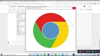 Google chrome logo drawing in Python || Python turtle graphics in Gujarati #pythoninGujarati #python