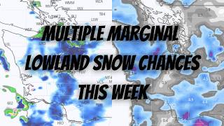Multiple Marginal Lowland Snow Chances This Week