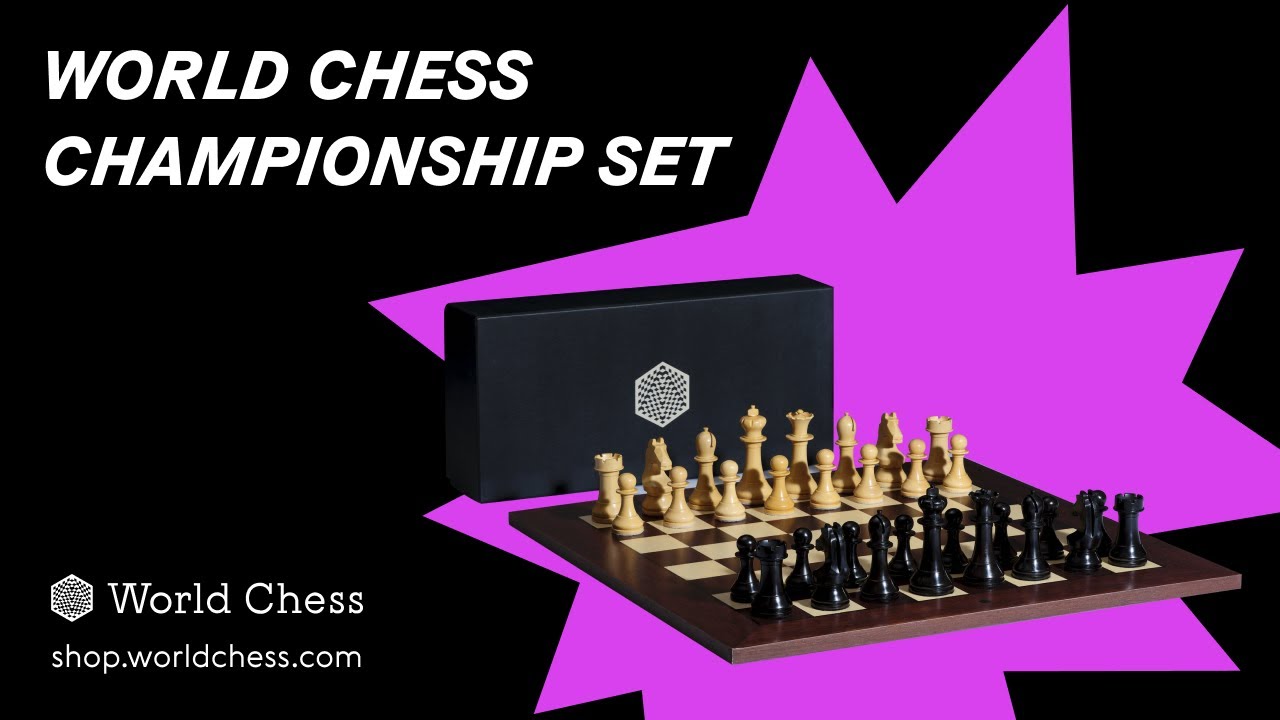 Official FIDE Approved - World Championship Chess Set and Board - Ideal  Chess Set Aesthetics 