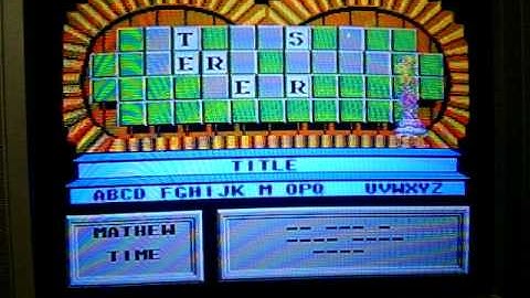 Me Playing Wheel of Fortune 1991 Edition for the NES Part 3