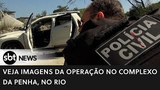 Novas imagens mostram intenso tiroteio e policiais encurralados no Complexo da Penha, no Rio Resimi