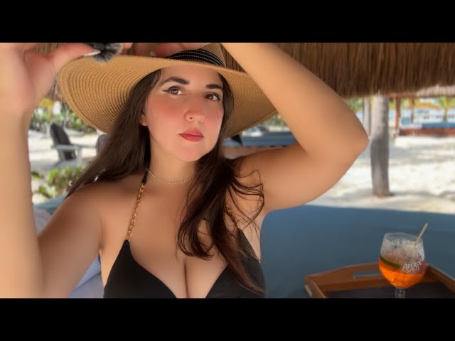 ASMR 🏖️ MEXICANA te invita a RELAJARTE en la PLAYA  🏖️ 🇲🇽 