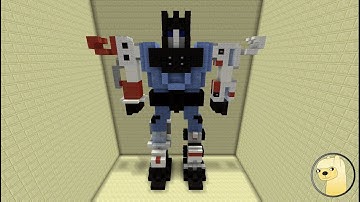 Minecraft - How To Build Transformers G1 Defensor!
