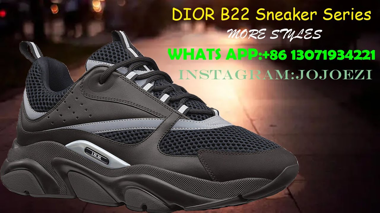 DIOR - NEW B22 SNEAKERS - HANDS ON REVIEW/UNBOXING (BLACK)