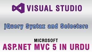 ASP.NET MVC 5 Tutorial In Urdu - jQuery Syntax and Selectors