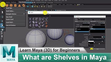 What are Shelves in Maya 2018 | Learn Maya 3D Animation for Beginners Tutorials #51