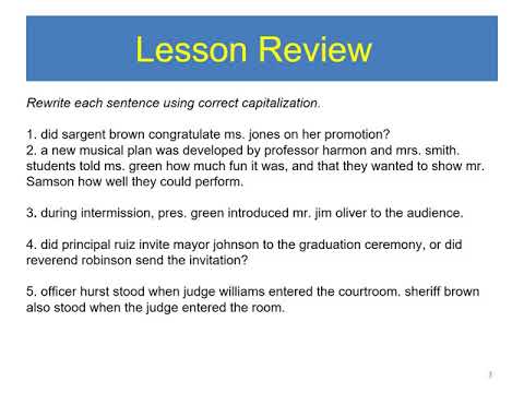 Eng 1 S1 L4 Capitalization Titles