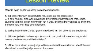 Eng 1 S1 L4 Capitalization Titles