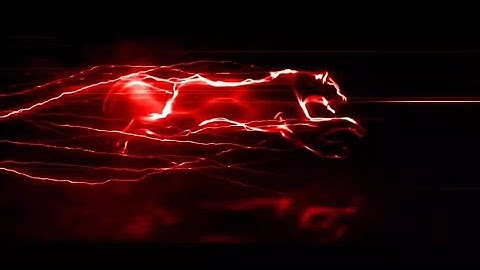 running panther intro template red colour