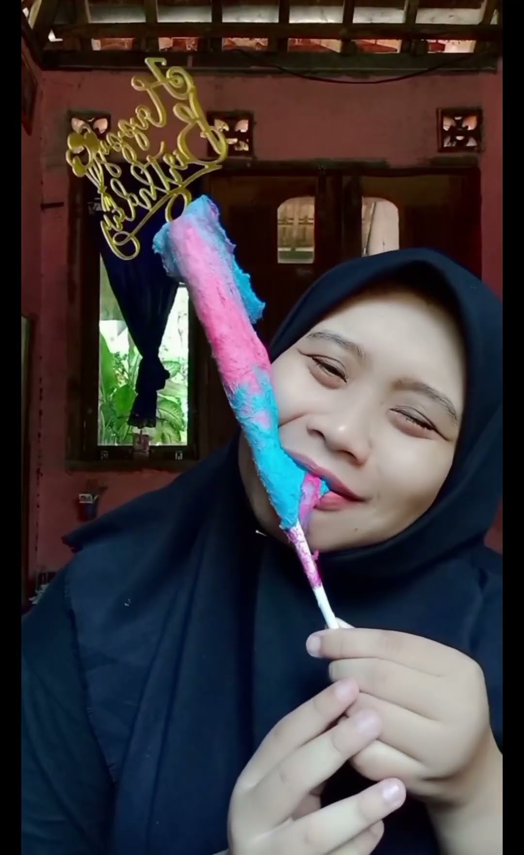 BIKIN KUE ULTAH DARI COTTON CANDY