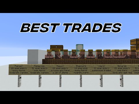 What's The Best Villager To Trade With To Get Emeralds?