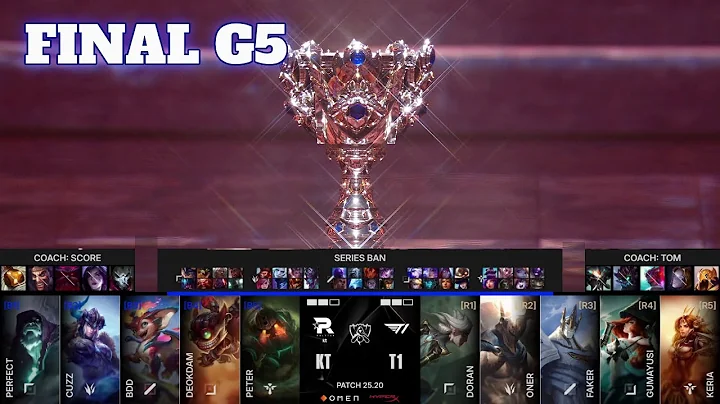 KT vs T1 - Game 5 | Grand Finals LoL Worlds 2025 | T1 vs KT Rolster G5 full