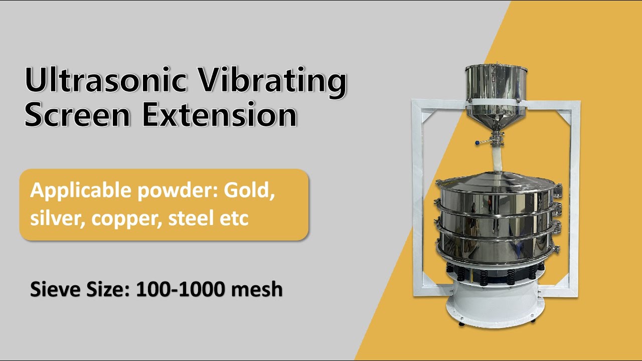 100-1000mesh Ultrasonic Vibrating Screen Extension for Gold Silver Copper Steel Powder