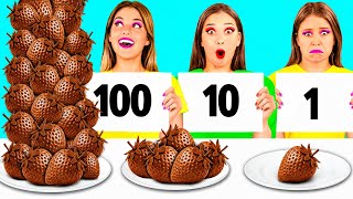 100 Layers of Food Challenge | Kitchen Battle with Secret Gadgets by BaRaFun Challenge
