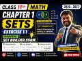 11th Math Exercise : 1.1 Overview - What is set builder form ? || Chapter : 1 (Sets) || #anoption04