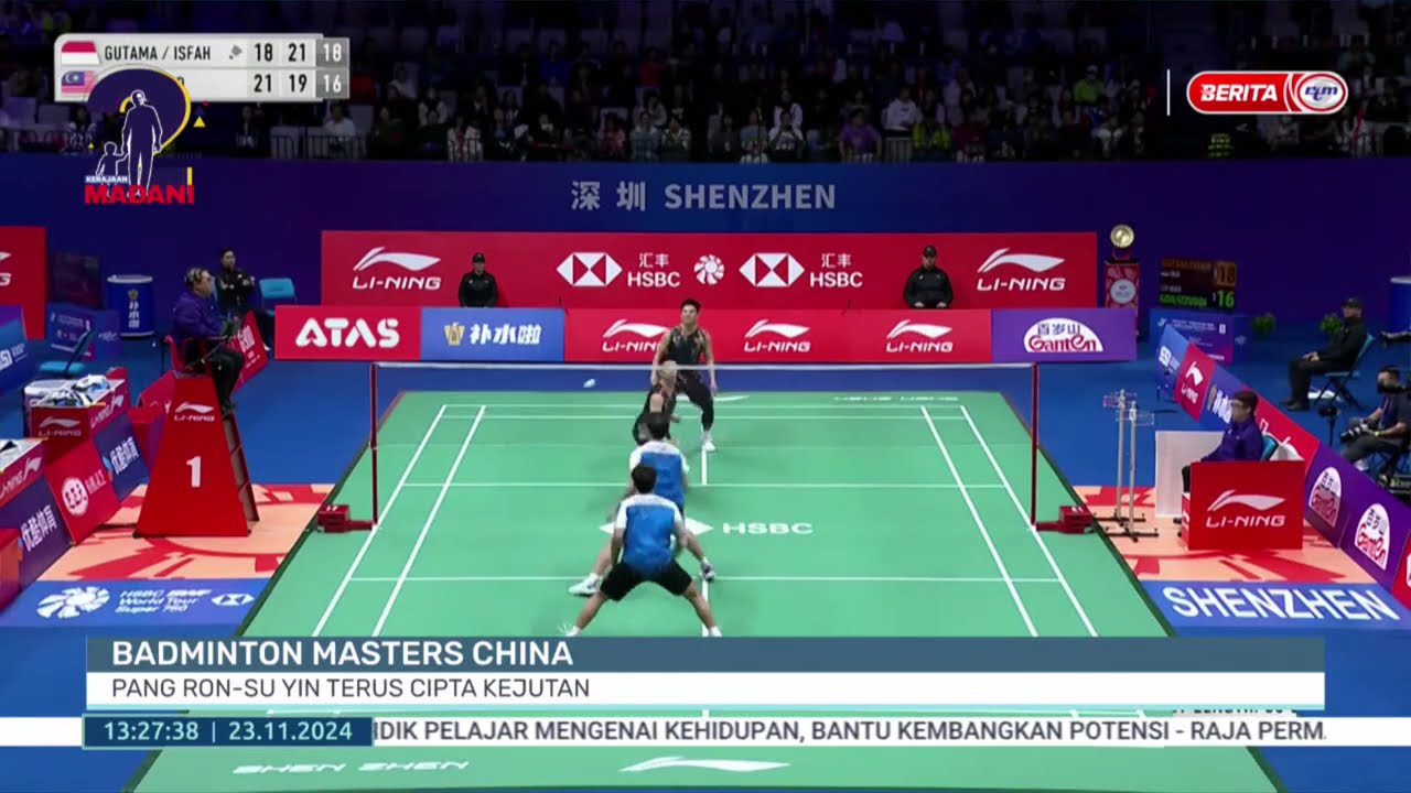 23 NOV 2024 - BTH- BADMINTON MASTERS CHINA PANG RON-SU YIN TERUS CIPTA KEJUTAN